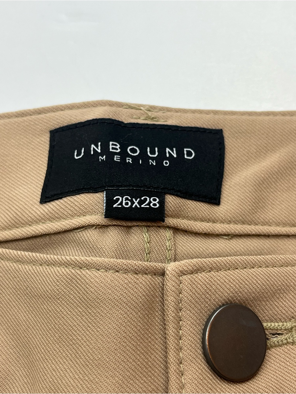 Unbound Merino Wool Women's Slim Merino Travel Pants 26 X 28 Tan Khaki Stretch — image 2 of 8
